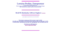 Desktop Screenshot of lorraineprofeta.us
